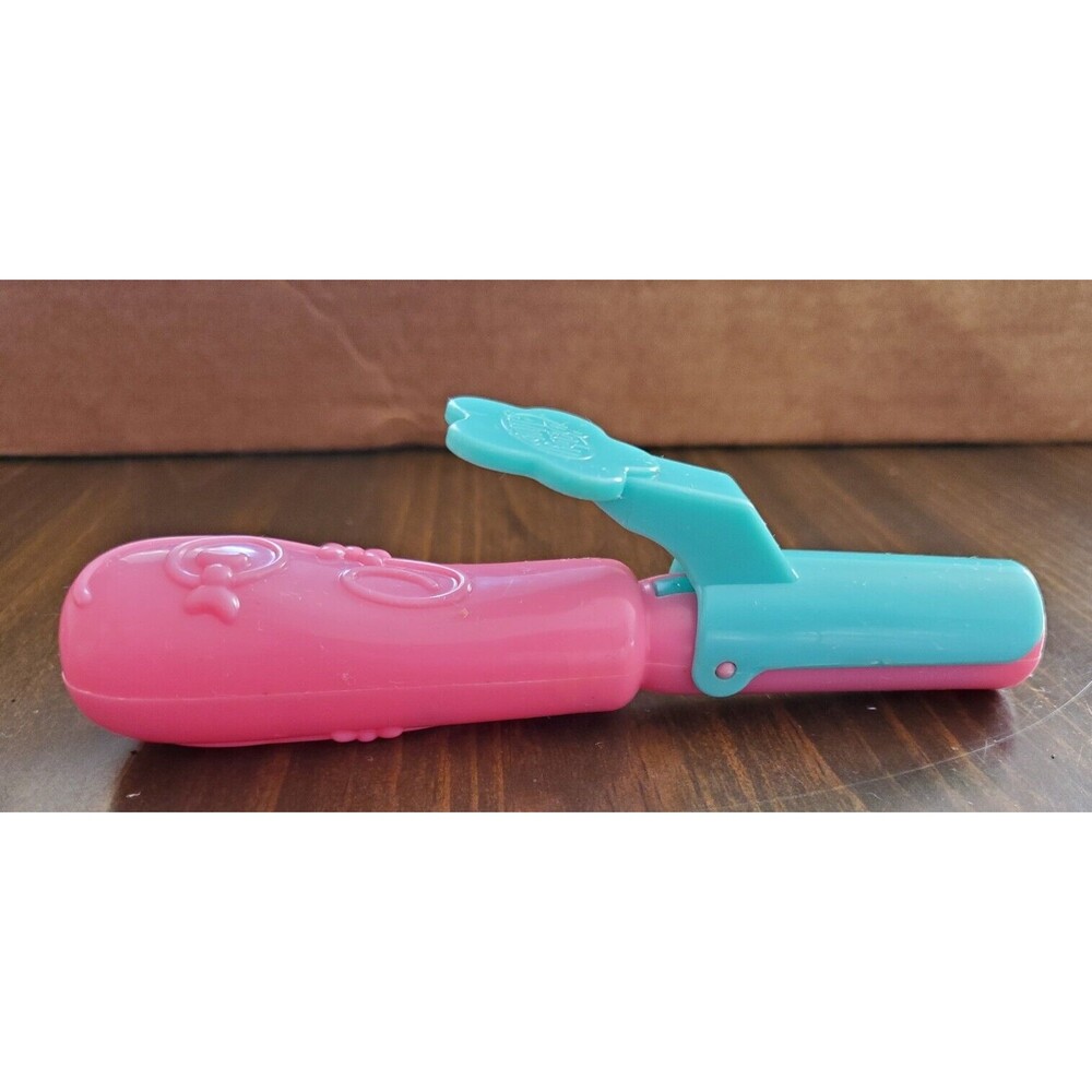 Baby Alive Salon Chic Toy Curling Iron Replacement Part Pink Blue Plastic Hinged
